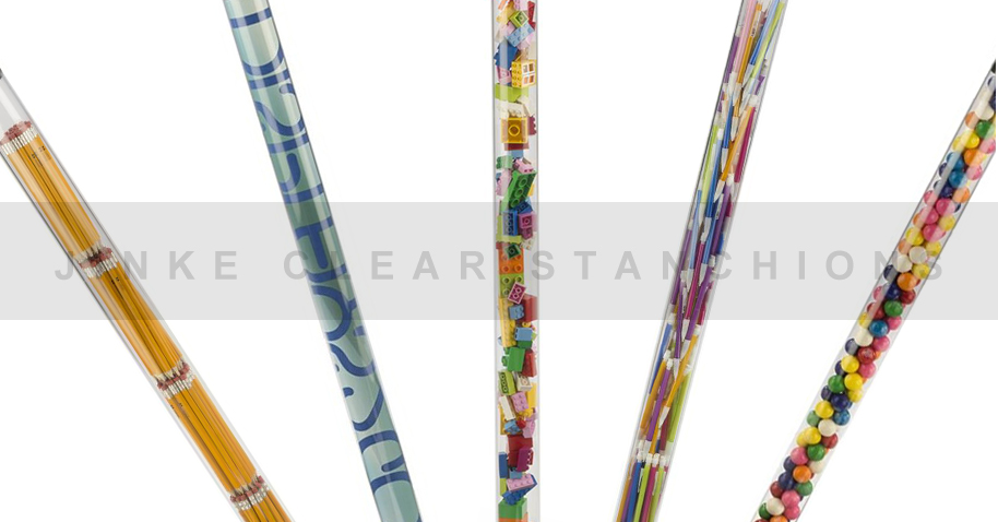 fillable clear stanchions